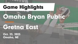 Omaha Bryan Public  vs Gretna East  Game Highlights - Oct. 23, 2023