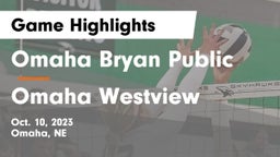 Omaha Bryan Public  vs Omaha Westview  Game Highlights - Oct. 10, 2023