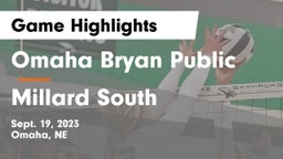 Omaha Bryan Public  vs Millard South  Game Highlights - Sept. 19, 2023