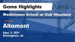 Westminster School at Oak Mountain  vs Altamont Game Highlights - Sept. 2, 2021