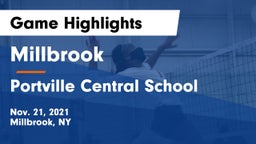 Millbrook  vs Portville Central School Game Highlights - Nov. 21, 2021