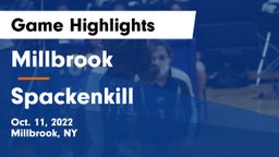 Millbrook  vs Spackenkill  Game Highlights - Oct. 11, 2022