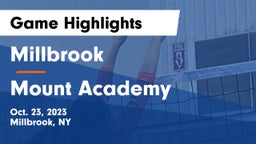 Millbrook  vs Mount Academy  Game Highlights - Oct. 23, 2023