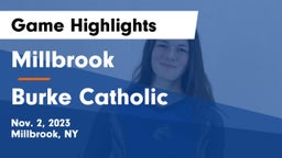 Millbrook  vs Burke Catholic  Game Highlights - Nov. 2, 2023