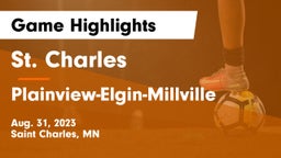 St. Charles  vs Plainview-Elgin-Millville Game Highlights - Aug. 31, 2023