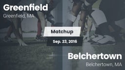Matchup: Greenfield High vs. Belchertown  2016