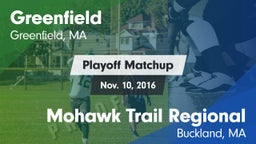 Matchup: Greenfield High vs. Mohawk Trail Regional  2016