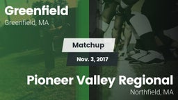 Matchup: Greenfield High vs. Pioneer Valley Regional  2017