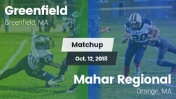Matchup: Greenfield High vs. Mahar Regional  2018
