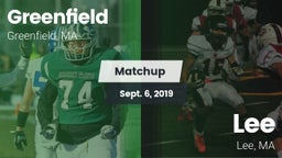 Matchup: Greenfield High vs. Lee  2019