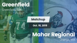 Matchup: Greenfield High vs. Mahar Regional  2019
