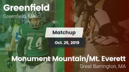 Matchup: Greenfield High vs. Monument Mountain/Mt. Everett  2019