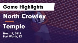 North Crowley  vs Temple  Game Highlights - Nov. 14, 2019
