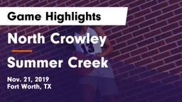 North Crowley  vs Summer Creek  Game Highlights - Nov. 21, 2019