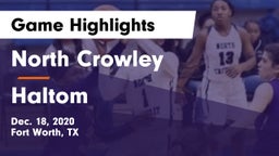 North Crowley  vs Haltom  Game Highlights - Dec. 18, 2020