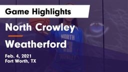 North Crowley  vs Weatherford  Game Highlights - Feb. 4, 2021
