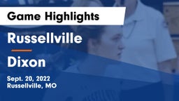 Russellville  vs Dixon Game Highlights - Sept. 20, 2022