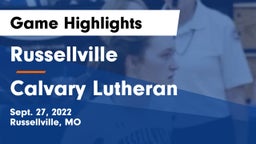 Russellville  vs Calvary Lutheran Game Highlights - Sept. 27, 2022