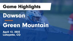 Dawson  vs Green Mountain  Game Highlights - April 12, 2023