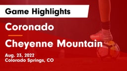 Coronado  vs Cheyenne Mountain  Game Highlights - Aug. 23, 2022