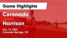 Coronado  vs Harrison  Game Highlights - Oct. 14, 2022