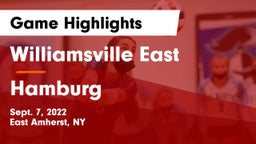 Williamsville East  vs Hamburg  Game Highlights - Sept. 7, 2022