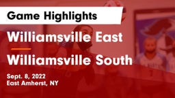 Williamsville East  vs Williamsville South  Game Highlights - Sept. 8, 2022