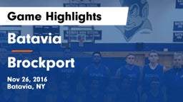 Batavia  vs Brockport  Game Highlights - Nov 26, 2016