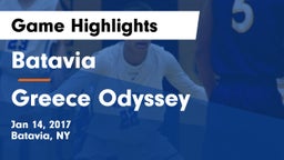 Batavia  vs Greece Odyssey  Game Highlights - Jan 14, 2017