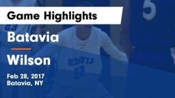 Batavia  vs Wilson  Game Highlights - Feb 28, 2017