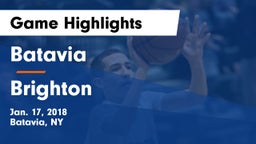 Batavia vs Brighton  Game Highlights - Jan. 17, 2018