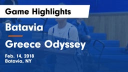 Batavia vs Greece Odyssey  Game Highlights - Feb. 14, 2018