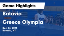 Batavia vs Greece Olympia  Game Highlights - Dec. 23, 2021