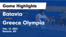 Batavia vs Greece Olympia  Game Highlights - Feb. 12, 2022