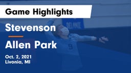 Stevenson  vs Allen Park  Game Highlights - Oct. 2, 2021