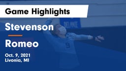 Stevenson  vs Romeo  Game Highlights - Oct. 9, 2021