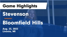 Stevenson  vs Bloomfield Hills  Game Highlights - Aug. 23, 2022