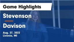 Stevenson  vs Davison  Game Highlights - Aug. 27, 2022