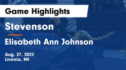 Stevenson  vs Elisabeth Ann Johnson  Game Highlights - Aug. 27, 2022