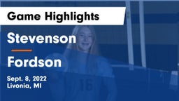 Stevenson  vs Fordson  Game Highlights - Sept. 8, 2022