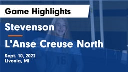 Stevenson  vs L'Anse Creuse North  Game Highlights - Sept. 10, 2022