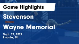 Stevenson  vs Wayne Memorial  Game Highlights - Sept. 27, 2022