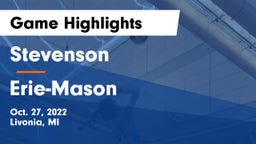 Stevenson  vs Erie-Mason  Game Highlights - Oct. 27, 2022