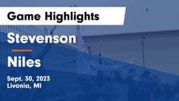 Stevenson  vs Niles  Game Highlights - Sept. 30, 2023