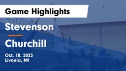 Stevenson  vs Churchill Game Highlights - Oct. 10, 2023