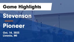 Stevenson  vs Pioneer  Game Highlights - Oct. 14, 2023