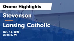 Stevenson  vs Lansing Catholic  Game Highlights - Oct. 14, 2023