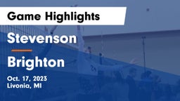 Stevenson  vs Brighton  Game Highlights - Oct. 17, 2023