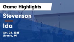 Stevenson  vs Ida  Game Highlights - Oct. 28, 2023