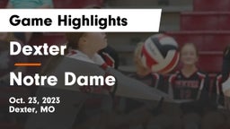 Dexter  vs Notre Dame  Game Highlights - Oct. 23, 2023